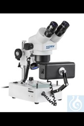 Bild von Stereo-Zoom Mikroskop (Schmuck) Bino (nur 220V), Greenough; 0,7-3,6x; HSWF10x23;